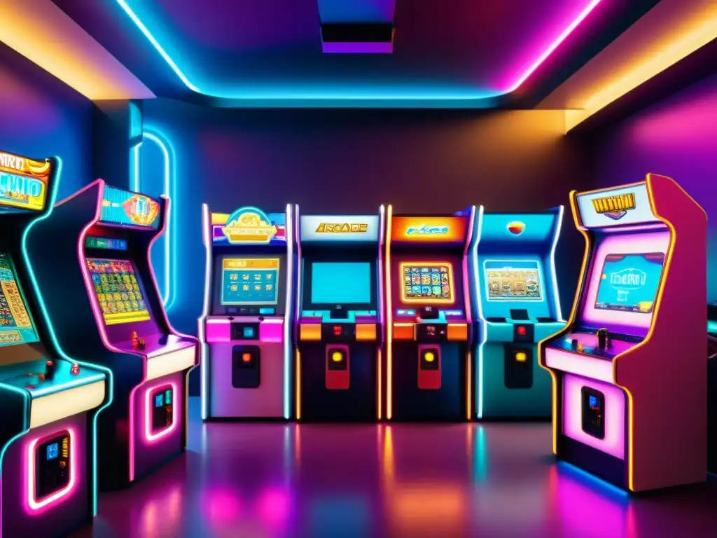 Un arcade futurista con inteligencia artificial, fusionando lo clásico y la tecnología