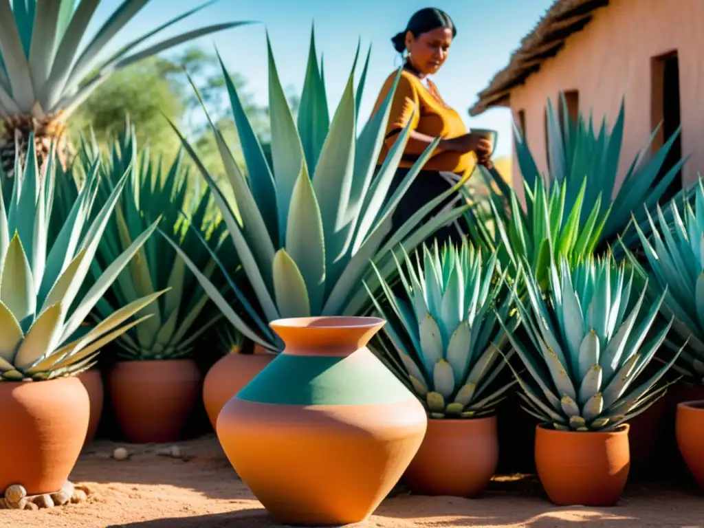 Artesanía de pulque y agave, fermentación y tradición: El papel de las bebidas alcohólicas en las culturas indígenas