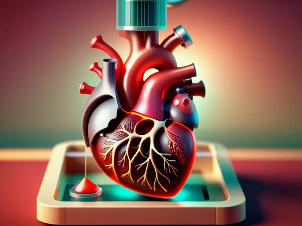 Un bioprinter 3D crea un corazón humano realista con detalles impresionantes