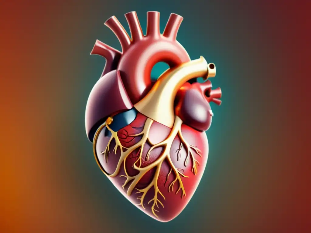 Interpretando la complejidad del electrocardiograma en una ilustración vintage del corazón humano