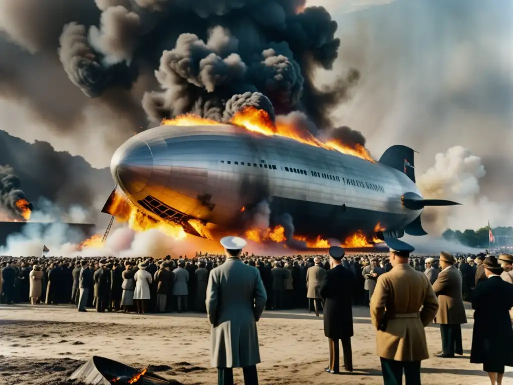 El desastroso incendio del Zeppelin Hindenburg, capturando la historia del transporte de lujo y la tragedia aérea