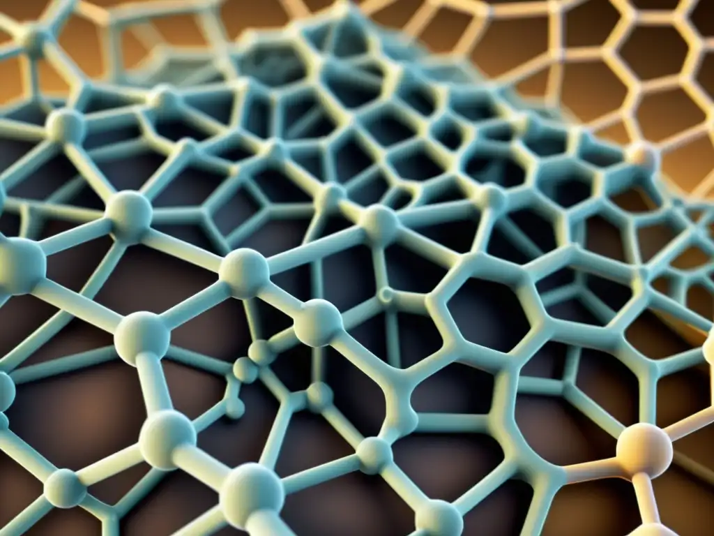 Detallada ilustración vintage de nanotubos entrelazados en red para avance en materiales aislantes en construcción