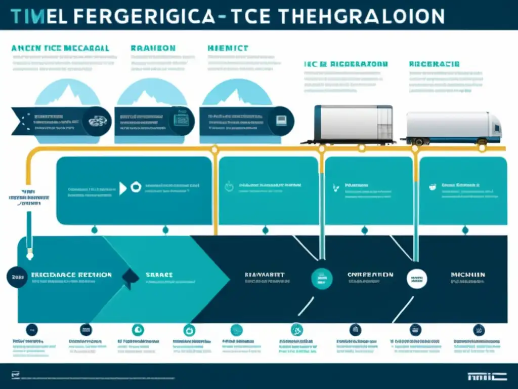 Detalle de la evolución de la refrigeración en la historia, desde la cosecha de hielo antigua hasta las modernas neveras inteligentes