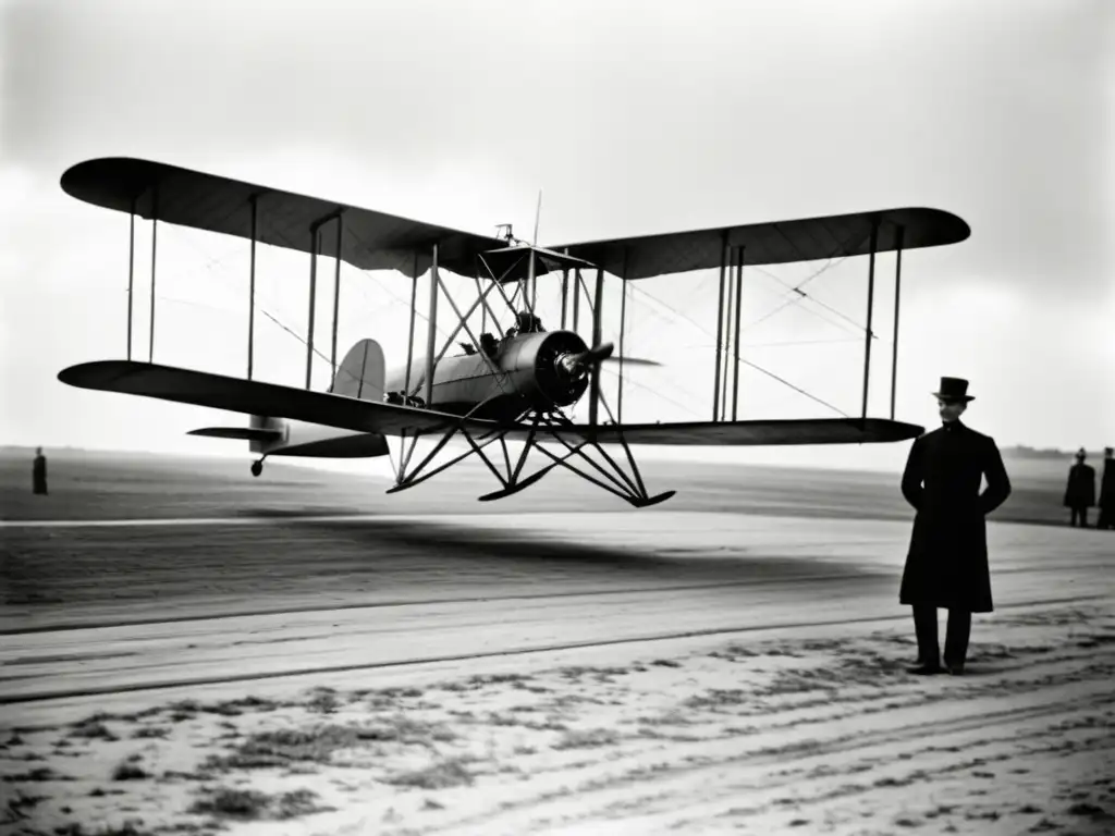 Los hermanos Wright vuelan el primer avión motorizado en Kitty Hawk, Carolina del Norte en 1903