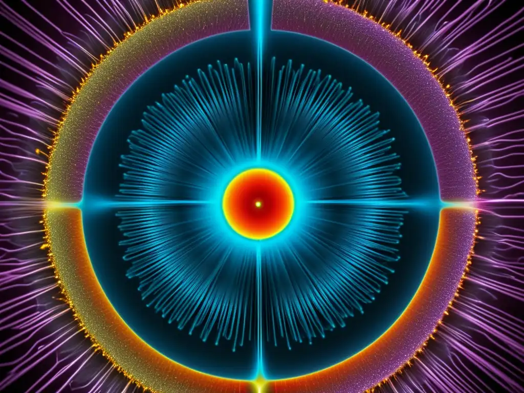 Imagen impactante de acelerador de partículas, capturando colisión y dispersión de partículas en la búsqueda del Bosón de Higgs descubrimiento