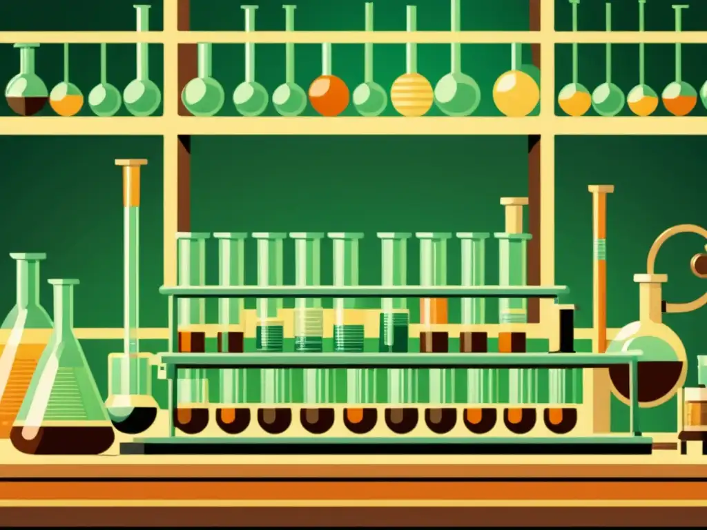 Un laboratorio vintage con científicos usando la tecnología de edición genética Crispr Cas9