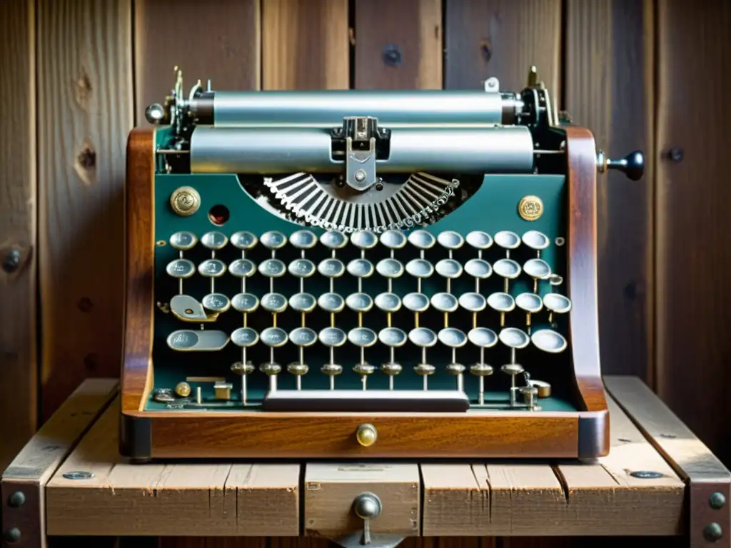 Una fotografía vintage de la Máquina Enigma, con sus intrincados componentes mecánicos y aura de secreto