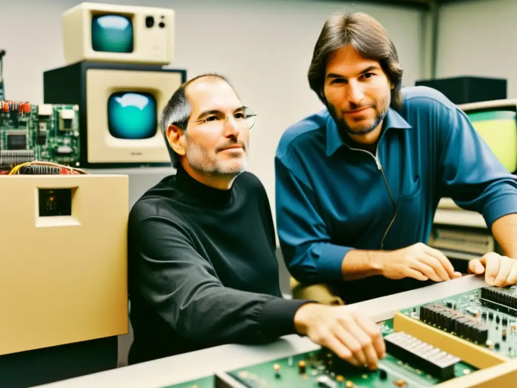 Steve Jobs y Steve Wozniak en el nacimiento de Apple Inc