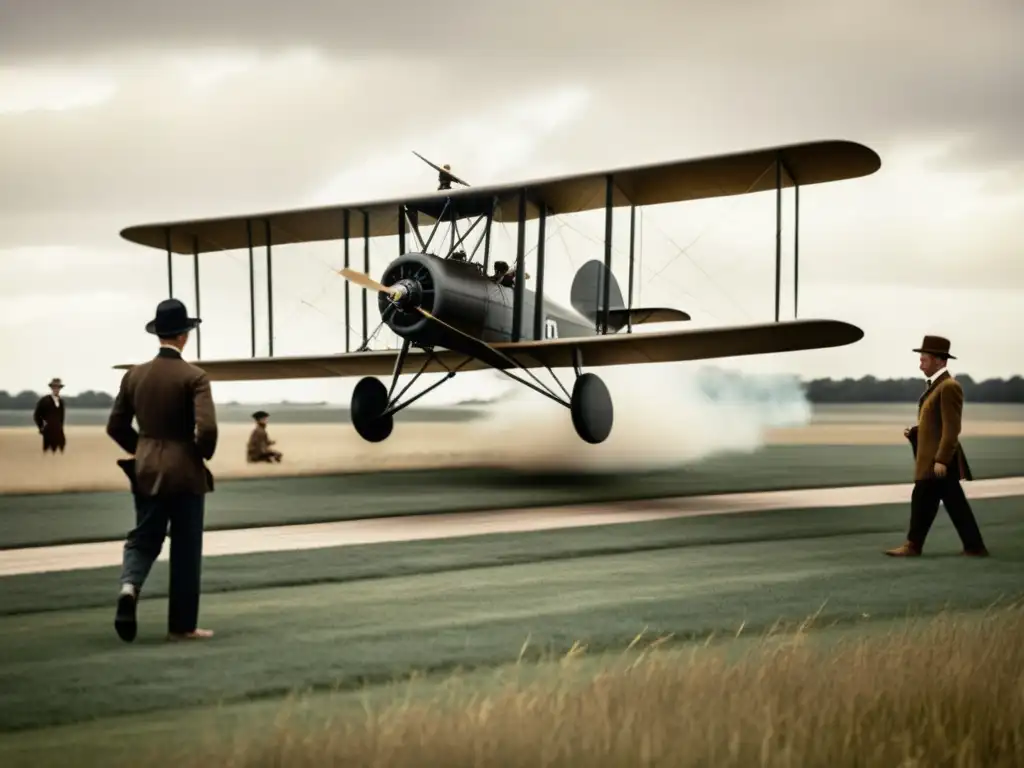 Los pioneros de la aviación historia: Orville y Wilbur Wright prueban su primer avión, evocando determinación y nostalgia en una imagen vintage en blanco y negro