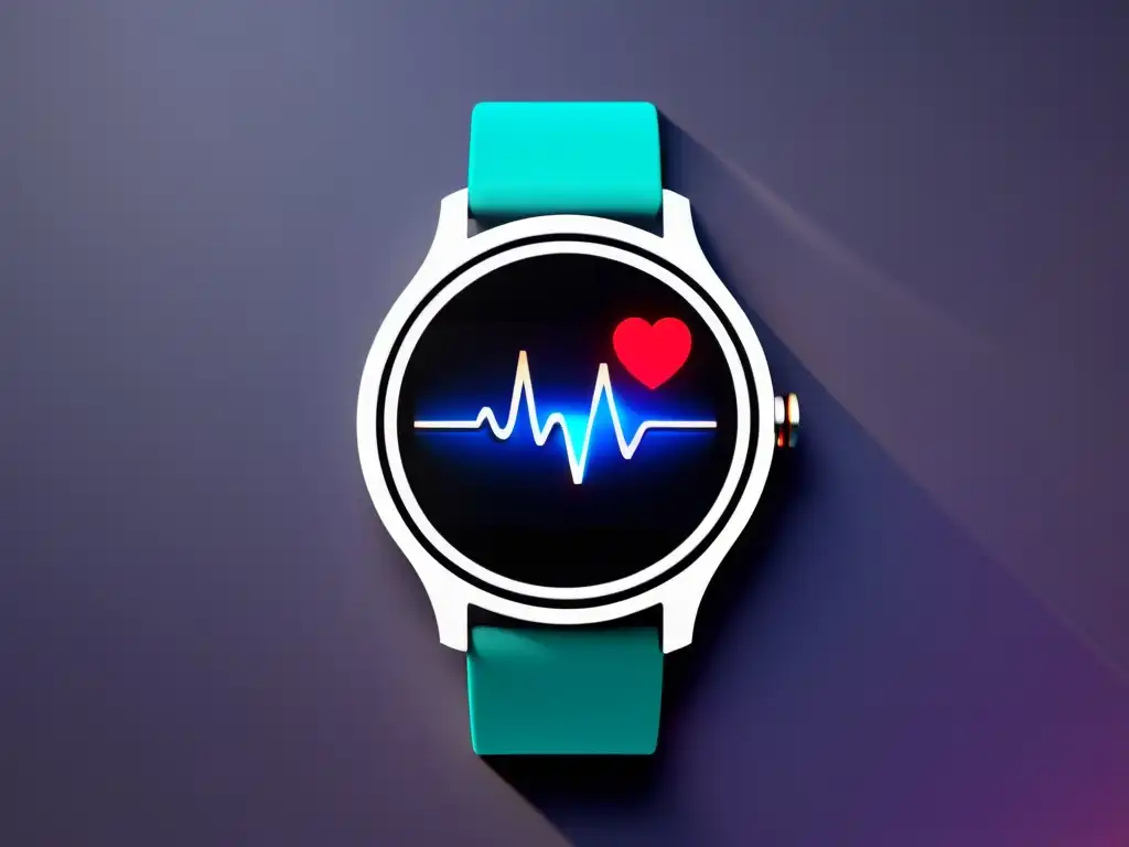 Un reloj inteligente de diseño moderno muestra los últimos gadgets de monitoreo de salud personal en una atmósfera futurista y elegante