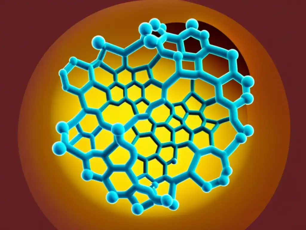 Una ilustración vintage detallando la estructura molecular de una enzima, resaltando su sitio activo